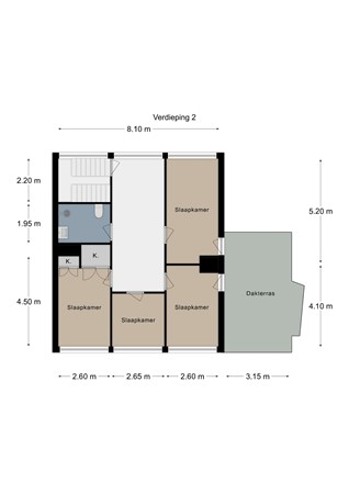 Floorplan - Prins Bernhardstraat 1, 6291 GV Vaals